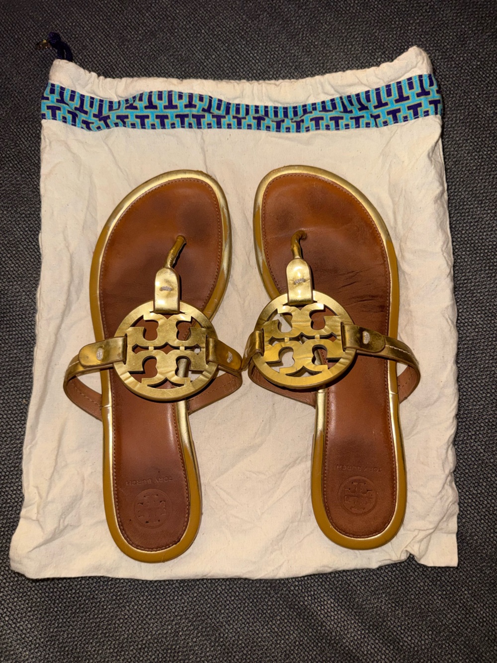Tory Burch Logo Sandal